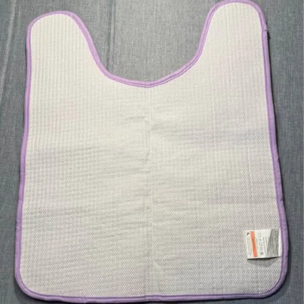 Chenille Purple Toilet Rug